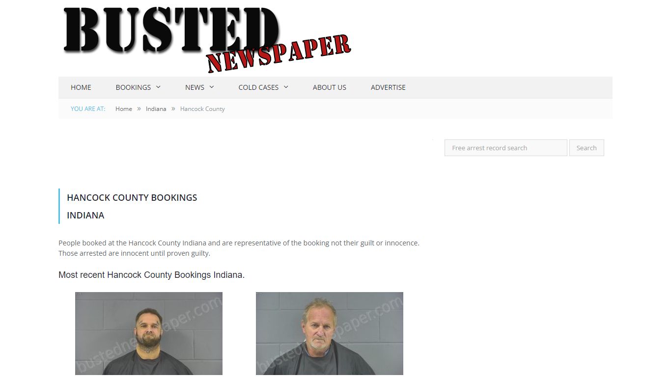 Hancock County, IN Mugshots - BUSTEDNEWSPAPER.COM